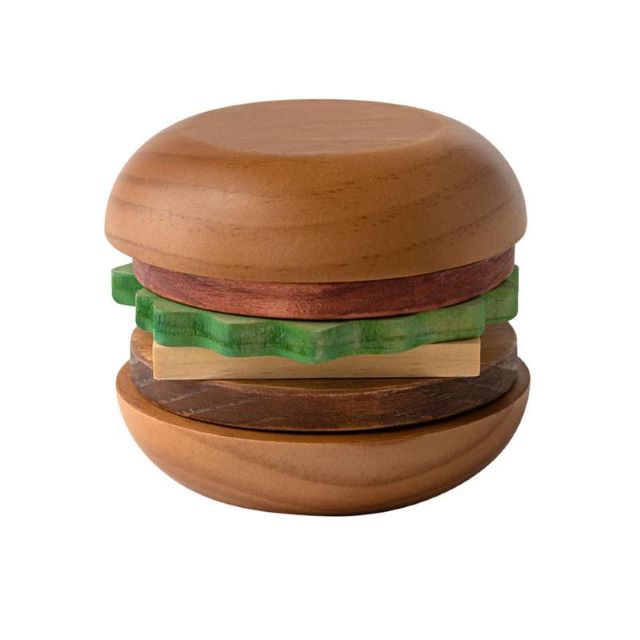 hamburger stack coasters