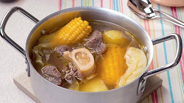 bulalo in stainless steel pot