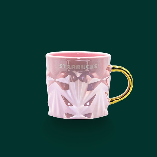 starbucks ph v-day gold and pink mug