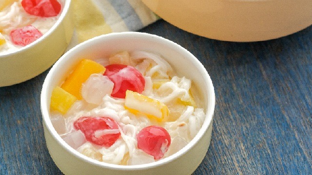 Fruit cocktail buko salad recipe image